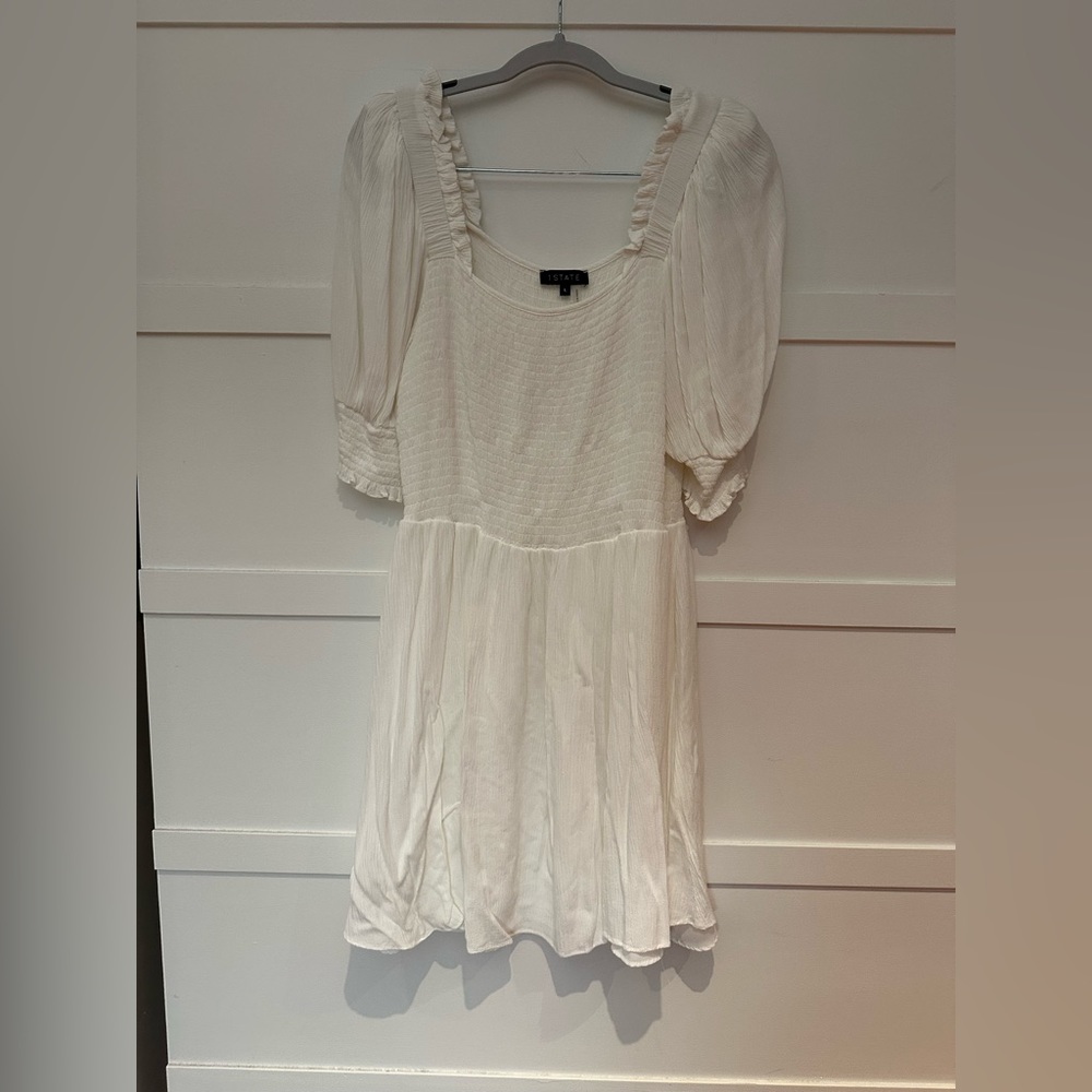 1. STATE • Smocked Ruffled Dress • Large